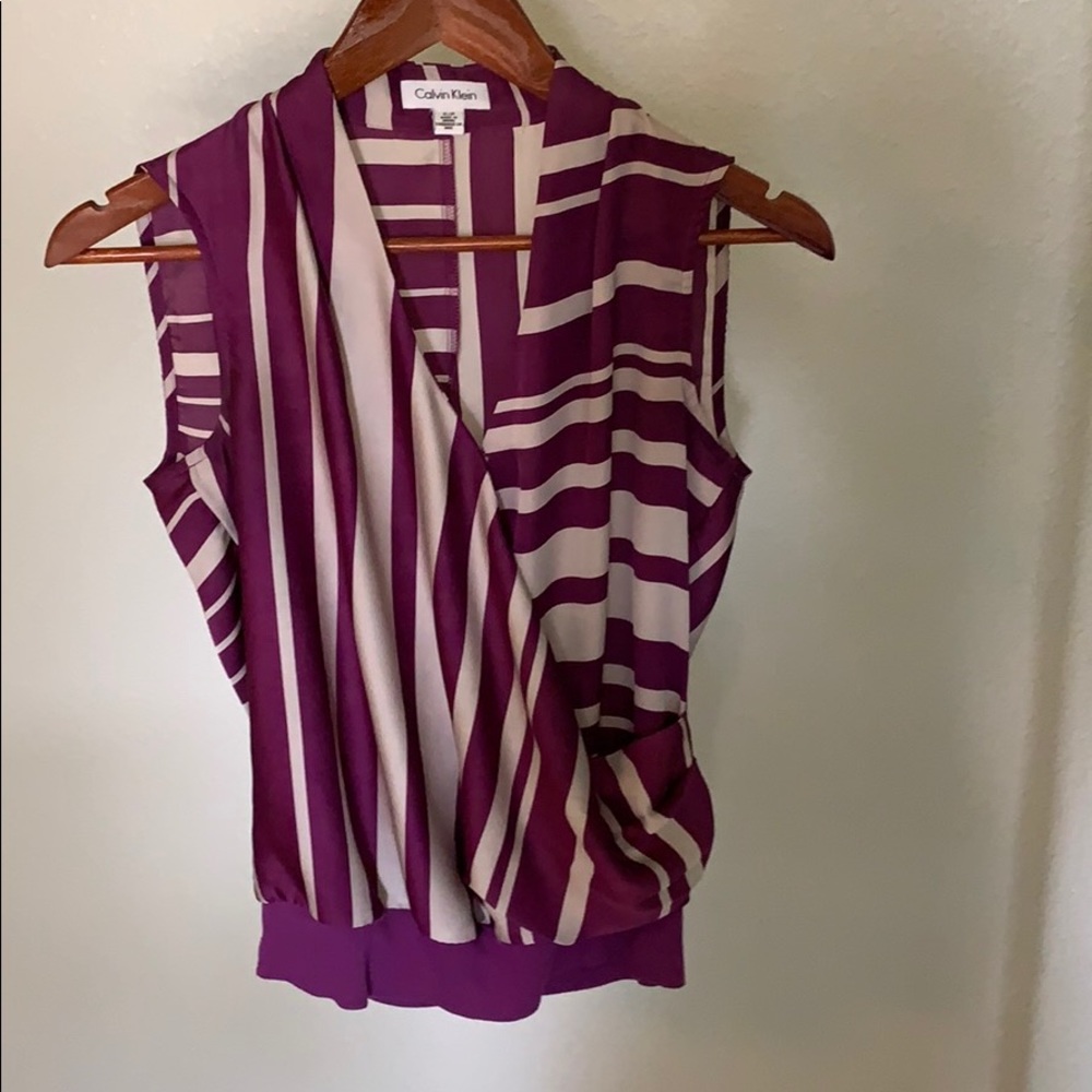 Calvin Klein Striped Blouse